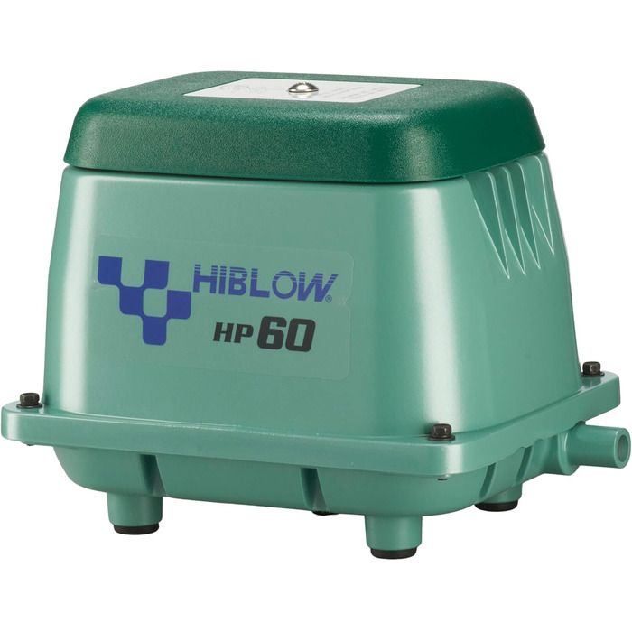 Компресор HiBlow HP-60, 60 л/хв, 18 мм, 51 Вт, для аерації ставків