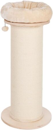 Дряпка для котів Natura Paradise Jasmine з кріпленням до стіни | Дряпка-дерево | Висота 136 см (S, Кремовий)