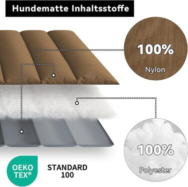 Водонепроникний килимок для собак WESTERN HOME Outdoor - 110x68 см (Коричневий)