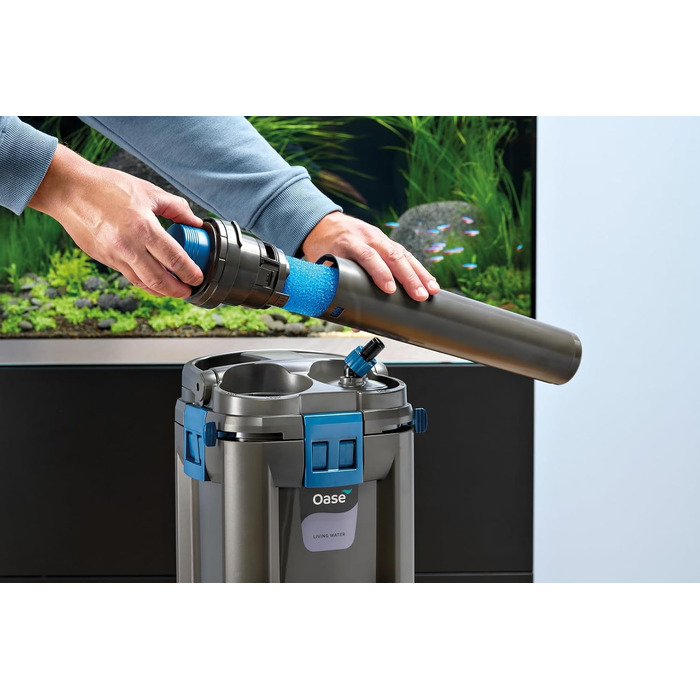 Зовнішній фільтр для акваріума OASE BioMaster² Thermo 600 з підігрівачем 300 Вт та передфільтром, для прісноводних та морських акваріумів до 600 л