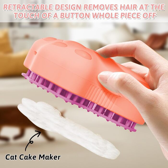 Щітка для котів та собак з водою, самоочисна, з резервуаром та розпилювачем, для масажу та видалення шерсті (Рожевий, Синій, Зелений) (2 шт. рожеві)