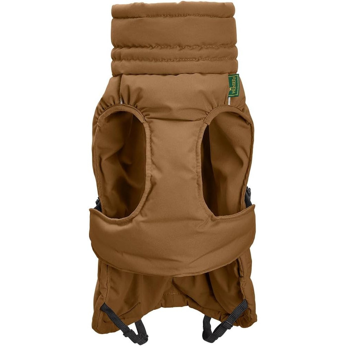 Теплий водовідштовхуючий теплий одяг для собак HUNTER Paxson для такс, колір карамель, розмір 40, з відбиваючими елементами