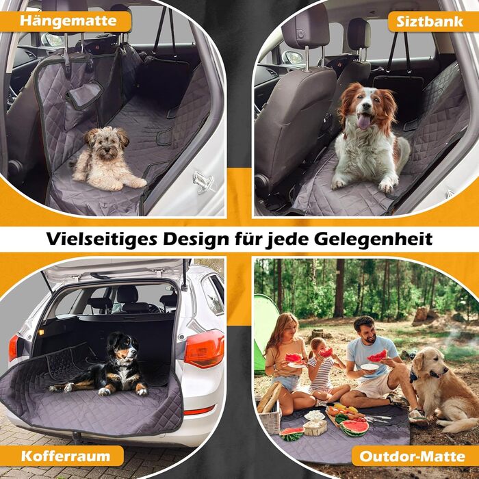 Накидка для собак у машину – захист заднього сидіння, автокилим для собак, килимок у багажник для подорожей та перевезень