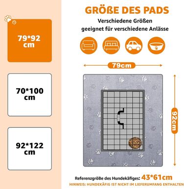 Підстилка для собак та цуценят PICK FOR LIFE, 2 шт., 79x92 см, швидко поглинаюча, для гігієни тварин