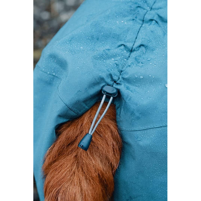 Дощовик для собак Hurtta Monsoon, водонепроникний, з відбивачами, блакитний, 70 см, колір чорниця