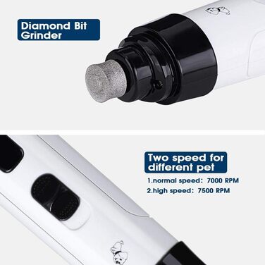 Електричний триммер для собак та котів Oumefar - безпечний та тихий, USB зарядка, 3 насадки