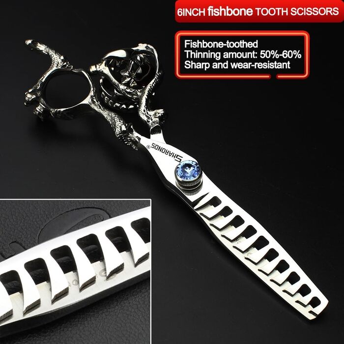 Професійні ножиці для волосся Sharonds Lila 6 дюймів (2 шт.) - 440C сталь, для перукарів