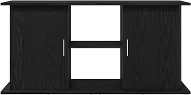 Тумба для акваріума vidaXL 121x41x58 см, ДСП, чорний дуб, міцна акваріумна підставка-шкаф