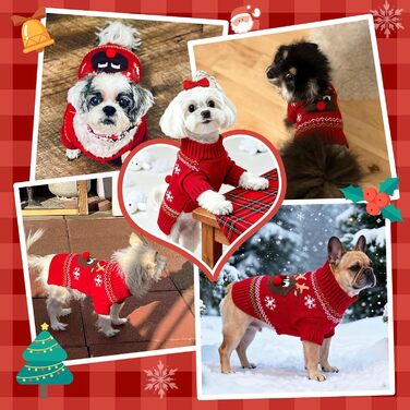 Святковий пуловер для собак, теплий, з рожевим оленем, червоний, для вихідних, з короткими рукавами, X-Large