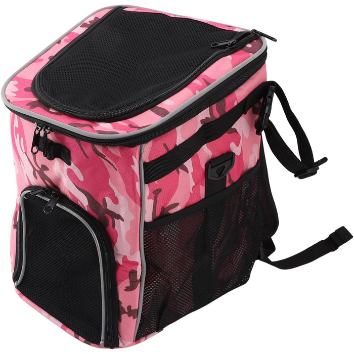 Кошик для собак Cryfokt, знімний, водонепроникний, 29 x 30 x 37 см (Рожевий камуфляж)