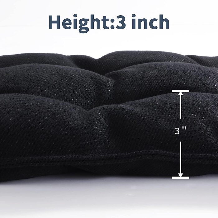 Міцне собаче ліжко MABOZOO – незнищенна підстилка для собак, довговічне, для агресивних жувальників, знімні та миючі матраци, чорне, 43,2 x 58,4 см, розмір 43 x 58 x 3 см