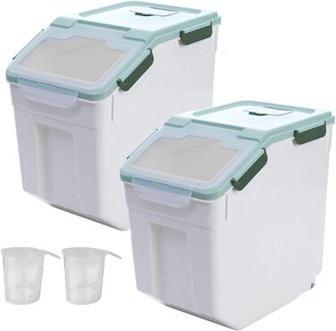 Контейнер для зберігання корму для собак AnRui, 13,6 кг, зелений, пластик