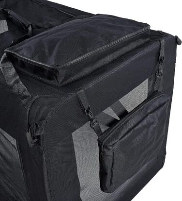 ESTEXO переносна вольєр для собак, транспортна коробка для тварин, переноска для котів, автобокc (XXXL, чорний)