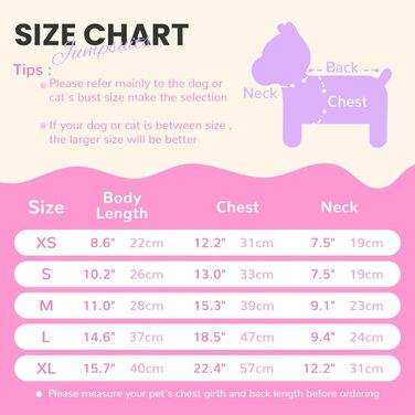 Піжама для собак, фліс, теплий пуловер для маленьких собак, 2 шт. X-Small (довжина спини 22 см), рожевий