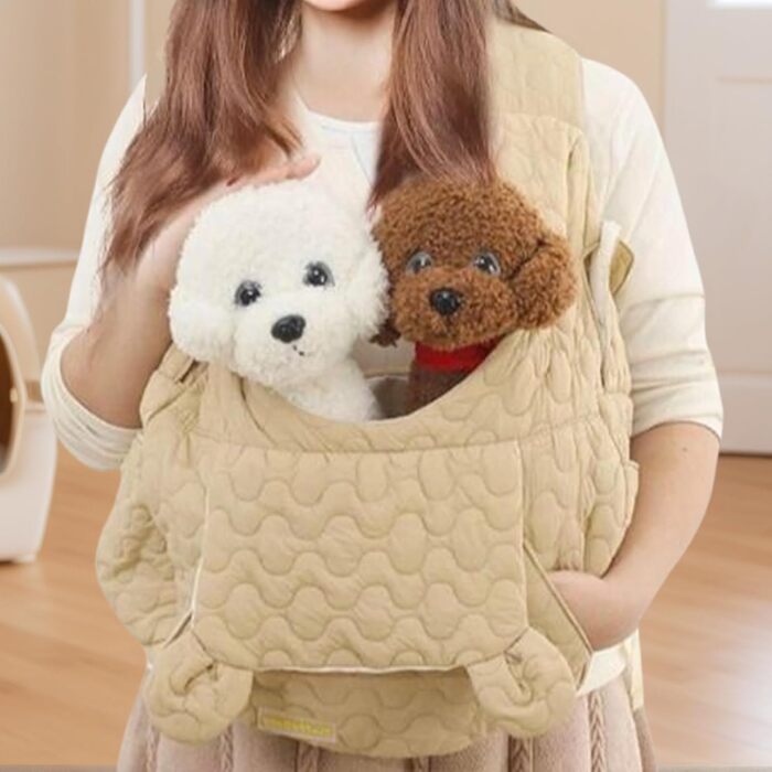 Рюкзак для собак і котів Godpqiui | Дихаючий, м'який, портативний | Для цуценят, малих собак, котів | Outdoor, кемпінг, прогулянки, подорожі (Хакі)