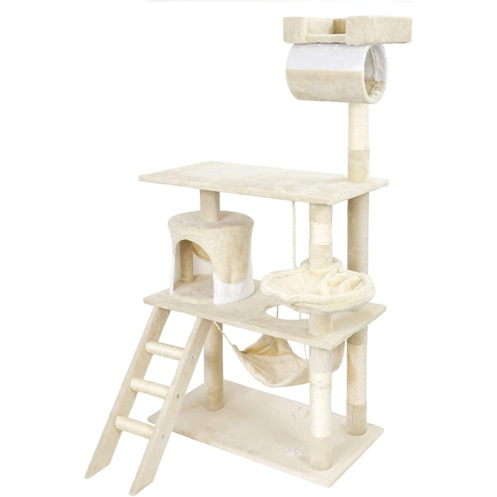 Дряпальня для котів Wiltec 141 см: кігтеточка, будиночок, гамак, ліжко