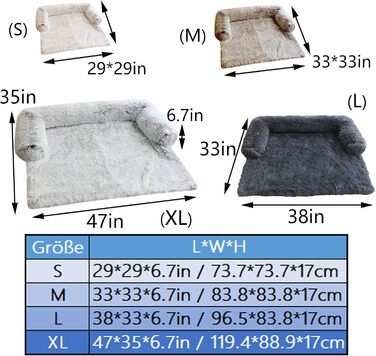 М'яке ліжко для собак, ковдра, подушка для собак середніх та великих порід, килимок для собак та котів, захист дивану, кошик для котів (S, чорний)