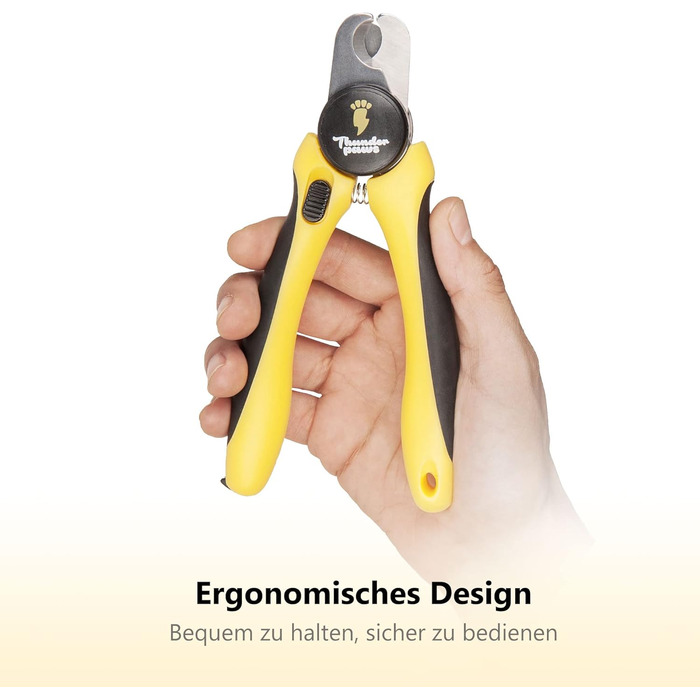 Професійна ножиця для догляду за кігтями собак Thunderpaws з захистом, замком безпеки та пилочкою (середній-великий, зелений)