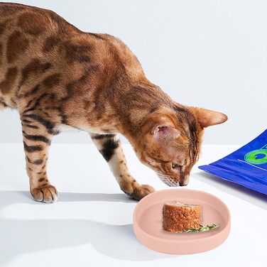 Набори мисок для котів та собак Bebeibon, силіконові, неслизькі, 330 мл, 2 шт. (Рожевий)