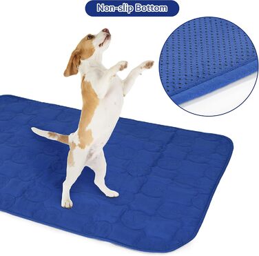 Водонепроникний килимок для собак, неслизький, захисний в дорозі, для софи, великих собак та котів, M 150 x 120 см, морський колір