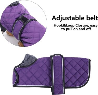 MOREZI Зимовий теплий одяг для собак - водонепроникний пуловер для такс з вовняною підкладкою та регульованими ременями, теплий зимовий одяг для маленьких собак на вулицю, колір зелений, розмір S (довжина спини: 36-38 см), зелений (S(довжина спини:36-38см