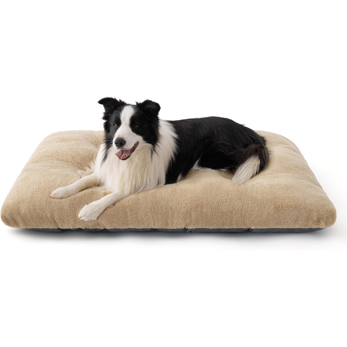 BEDSURE Лежанка для собак XL - велика, миюча, з неслизьким дном, для великих собак, 104x69x8 см, верблюжий колір