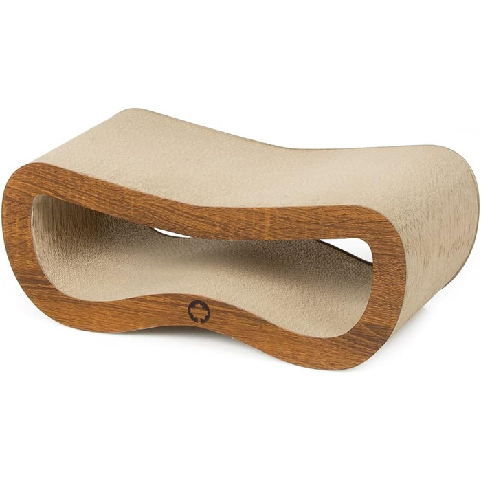 Крязовий борд Orbit Petite для котів | Дерево, крязовий картон, котяча м'ята | 45 x 18 x 23 см