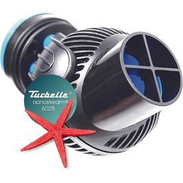TUNZE Turbelle nanostream 6025 – проточний акваріумний насос, 2800 л/год, пропелерний, з магнітним кріпленням та Silence-кліпсою для скла до 15 мм, для акваріумів
