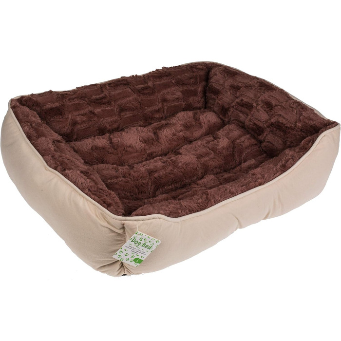 Ляжка для собак та котів Pullach Hof: 3 розміри, м'який лежак-корзинка, лежанка-подушка для тварин (63x53x16)