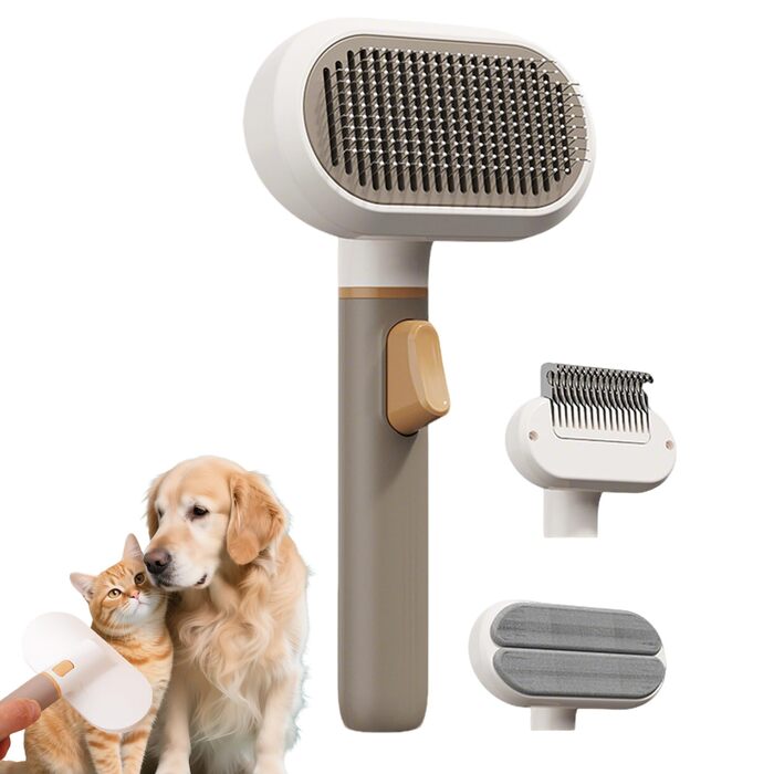 Щітка для догляду за шерстю собак - видалення шерсті, аксесуари, щітка для видалення шерсті для собак - для купання короткошерстих, довгошерстих, підшерсткових собак вдома, в приміщенні, квартирі, офісі, гуртожитку, на меблі