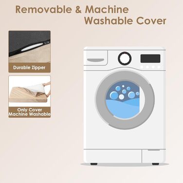 Ортопедичне ліжко для собак середнього розміру EHEYCIGA, 89x58x9 см, м'яке, знімний чохол, колір хакі