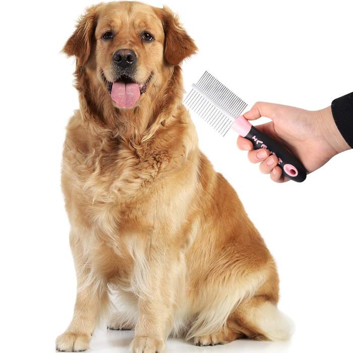 Набір для грумінгу собак Tonyg-P: щітка-гребінець + двостороння щітка для довгошерстих собак (маленьких, середніх, великих)