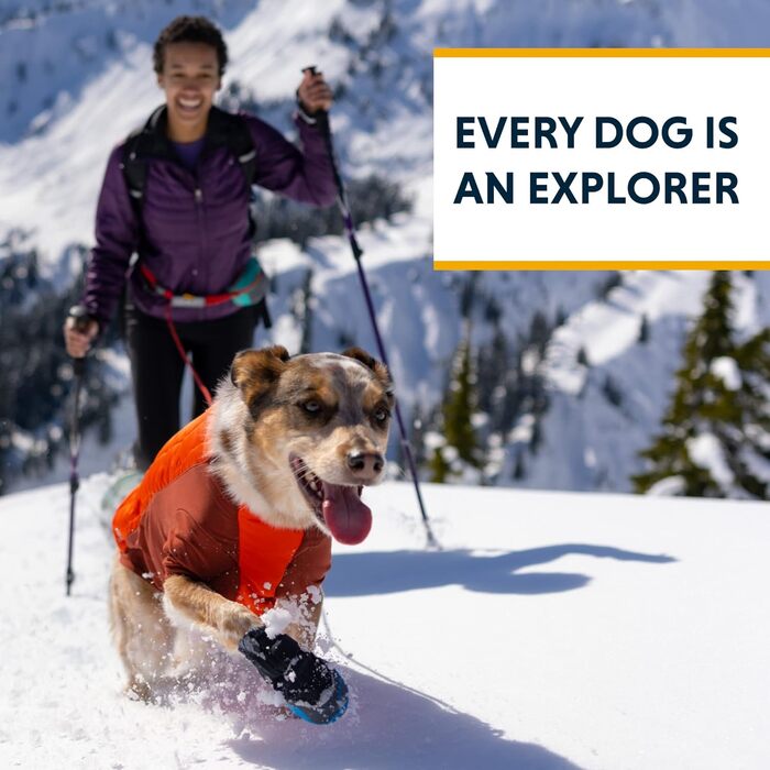 RUFFWEAR Powder Hound утеплена куртка для собак, водо- та вітрозахисна зимова куртка з флісовою підкладкою, преміум комбінезон для собак, синя, розмір L