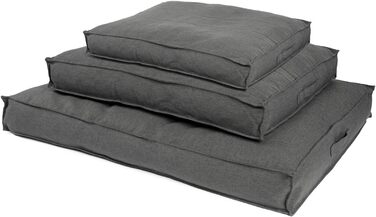 JAMAXX Преміум ортопедичне ліжко для собак з memory foam, водовідштовхувальний та знімний льняний чохол, м'яка в'язкоеластична подушка, розмір S 65x50 см