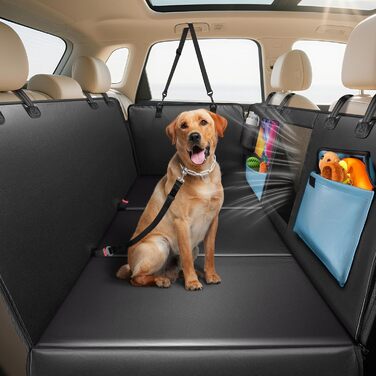 Захист для автосидіння собаки MellowMates: водонепроникний, антикіготок, з боковими захистами та оглядовим вікном. Підходить для SUV та мінівенів.