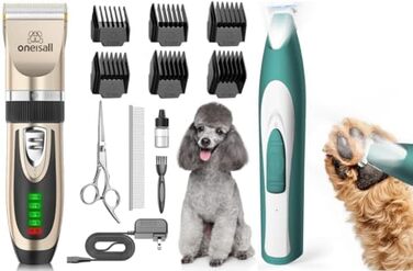 Триммер для собак Oneisall: безшумний, акумуляторний, для догляду за лапами, очима, вухами та обличчям