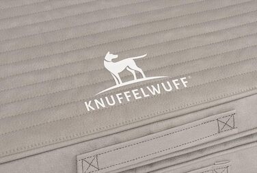 Ортопедичний килимок для собак Knuffelwuff Roanoke: 100 x 80 см, сірий, знімний, миючий, для великих, середніх та малих собак