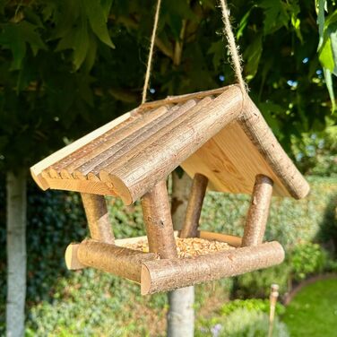 Пташник для саду GARTENETAGE: підвісний, вологостійкий, з горіха, для балкона та саду