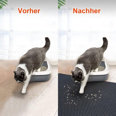 Килимок під лоток для котів AidSci, 70 x 55 см, водовідштовхувальний, з коміркою, легко миється