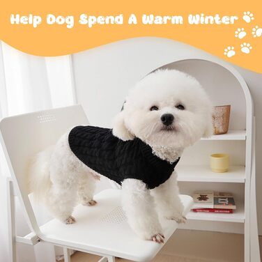 Пуловер для собак, маленьких та середніх порід, 2 шт. (білий + червоний, бежевий + чорний), S