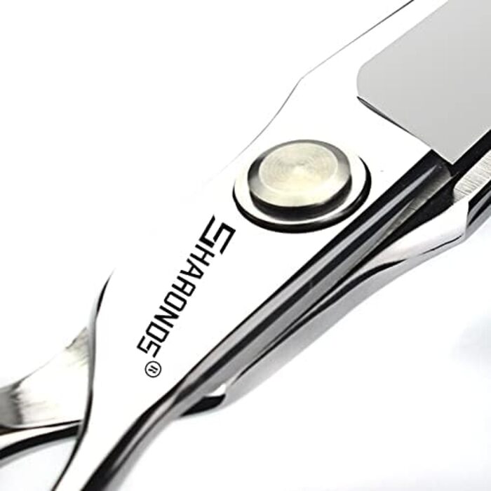 Професійний набір перукарських ножиць SHARONDS 6 дюймів для перукарів та дому, гострі ножиці з нержавіючої сталі, великий набір (зубці V)