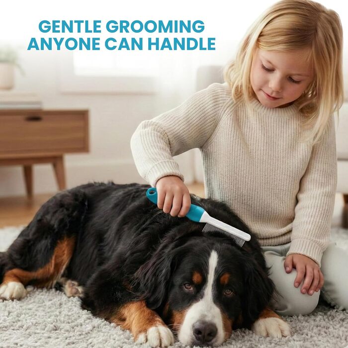 Щітка для вичісування собак і котів з нержавіючою сталлю, для видалення ковтунів та бруду