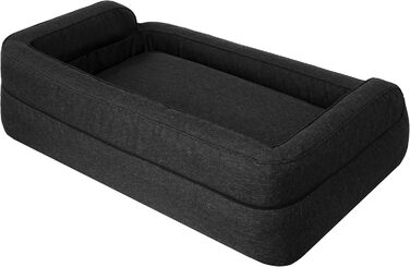 Ліжко для собак PillowPrim XXL 117x79 см, меблі для тварин, котяче ліжко, знімний чохол, чорне, лежак, кошик, подушка, диван для собак