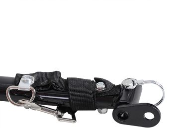 Причіп для велосипеда HOMCOM – вантажний причіп для дітей (червоний+чорний)