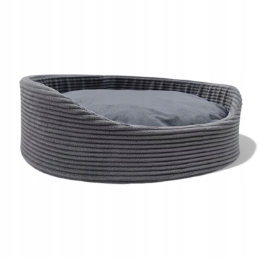 М'який манеж-лежак для собак Odol-Plusz, сірий, 55 см x 60 см