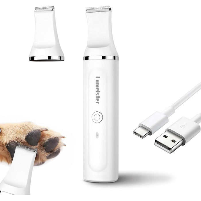 Бездротовий собачий триммер для грумінгу: тиха, водонепроникна модель для собак та котів, підходить для зони навколо лап та очей