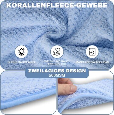 Рушник для собак середніх та великих порід, швидковисихаючий, з мікрофібри, для купання та плавання, довжина спини 40-50 см