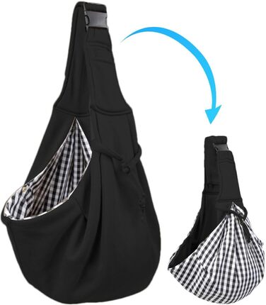 Сумка-переноска для собак маленьких порід, чорна | Зручна переноска для тварин, для подорожей та прогулянок