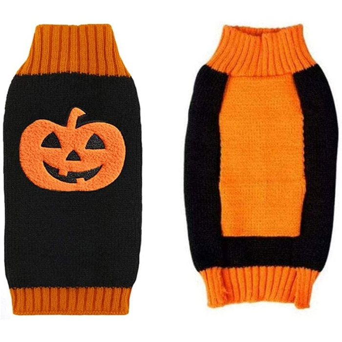Пуловер для собак на Хелловін з гарбузом, костюм для домашніх тварин, модна футболка для собак та котів, подарунок для цуценят, розмір XXL