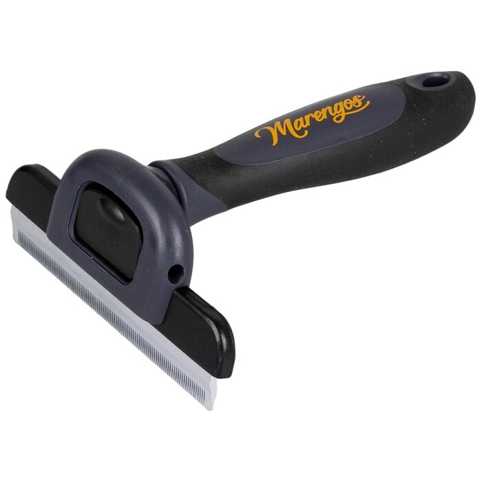 Гребінець для шерсті коня та собаки Marengos | Видаляє підшерсток та зимове хутро | Здорове шкірне покриття та блискуча шерсть | Гребінець для гриви коня | Допомога у линянні коней та собак | Аксесуари для коней